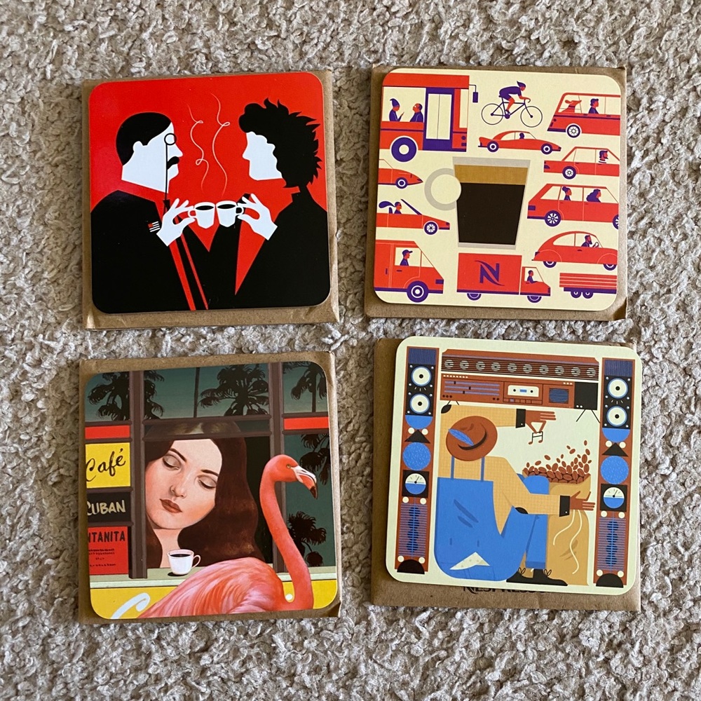 Nespresso coasters (4pcs)